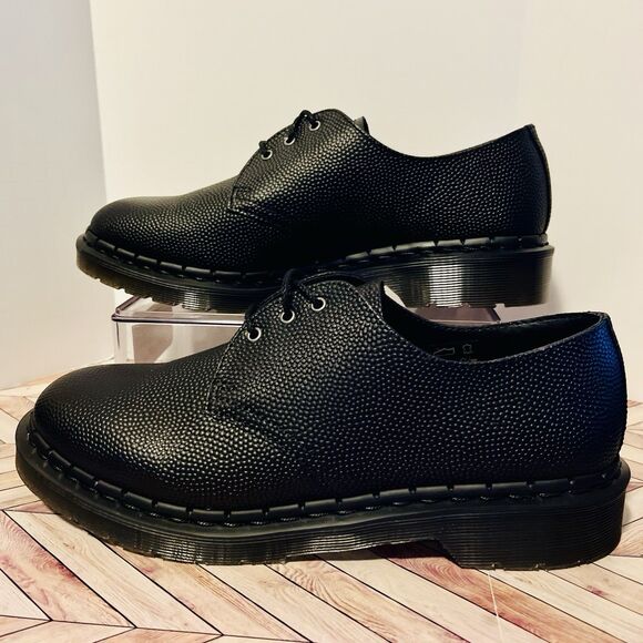 Dr Martens 1461 Altas Pebble Grain Leather Oxford Black M 9 W 10 Shoes Dress main image 7